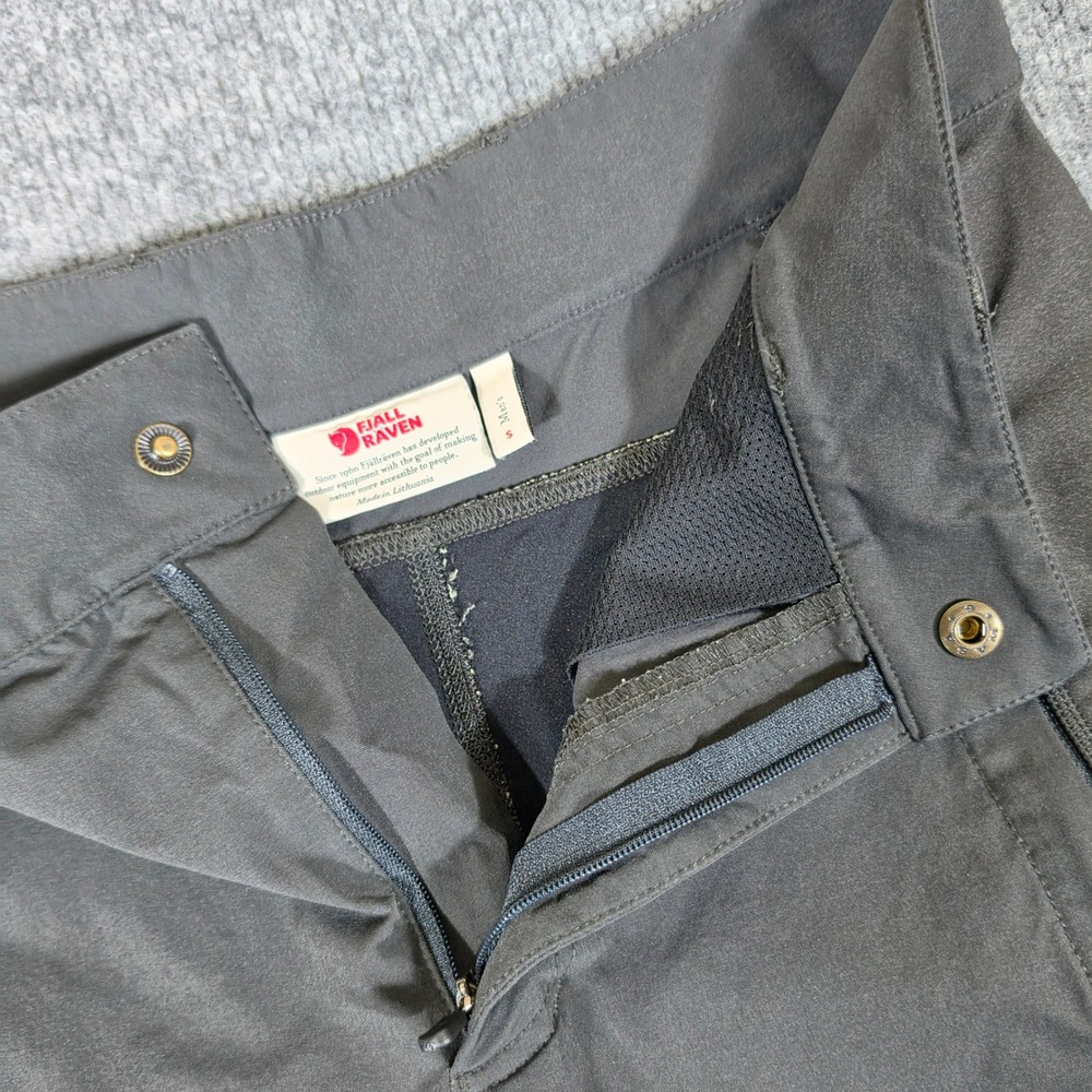 Fjallraven Abisko Trekking Tights Mens Small Dark Grey Hiking Technical Pants - Picture 3 of 12